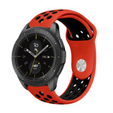 Strap-it Bracelet sport Samsung Galaxy Watch 42mm (rouge/noir) Strap-it Bracelet sport Samsung Galaxy Watch 42mm (rouge/noir)
