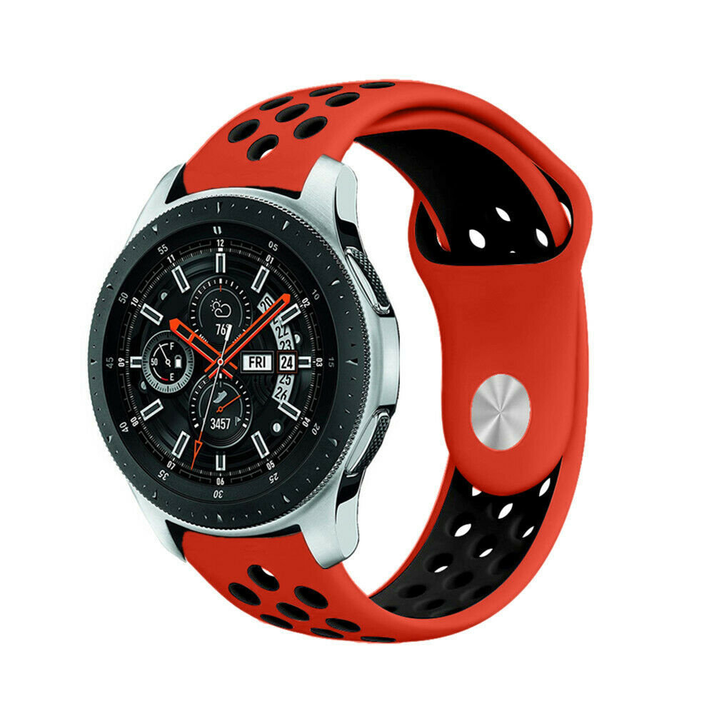Strap-it Strap-it Bracelet sport Samsung Galaxy Watch 46mm (rouge/noir)