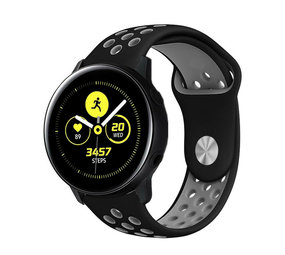 Strap-it Bracelet sport Samsung Galaxy Watch Active (noir/gris)