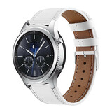 Strap-it Bracelet cuir Samsung Gear S3 (blanc)