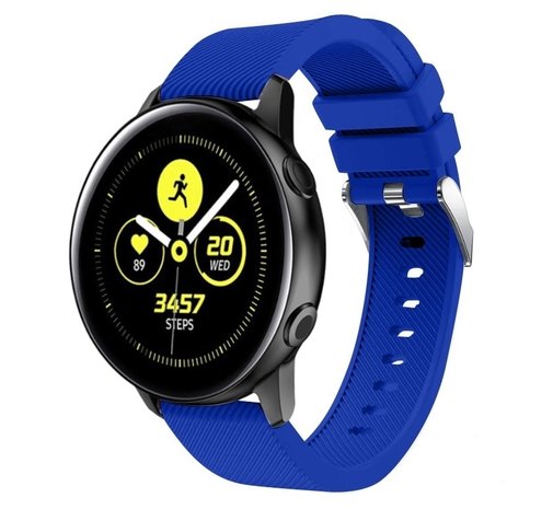Strap-it Strap-it Bracelet silicone Samsung Galaxy Watch Active (bleu)