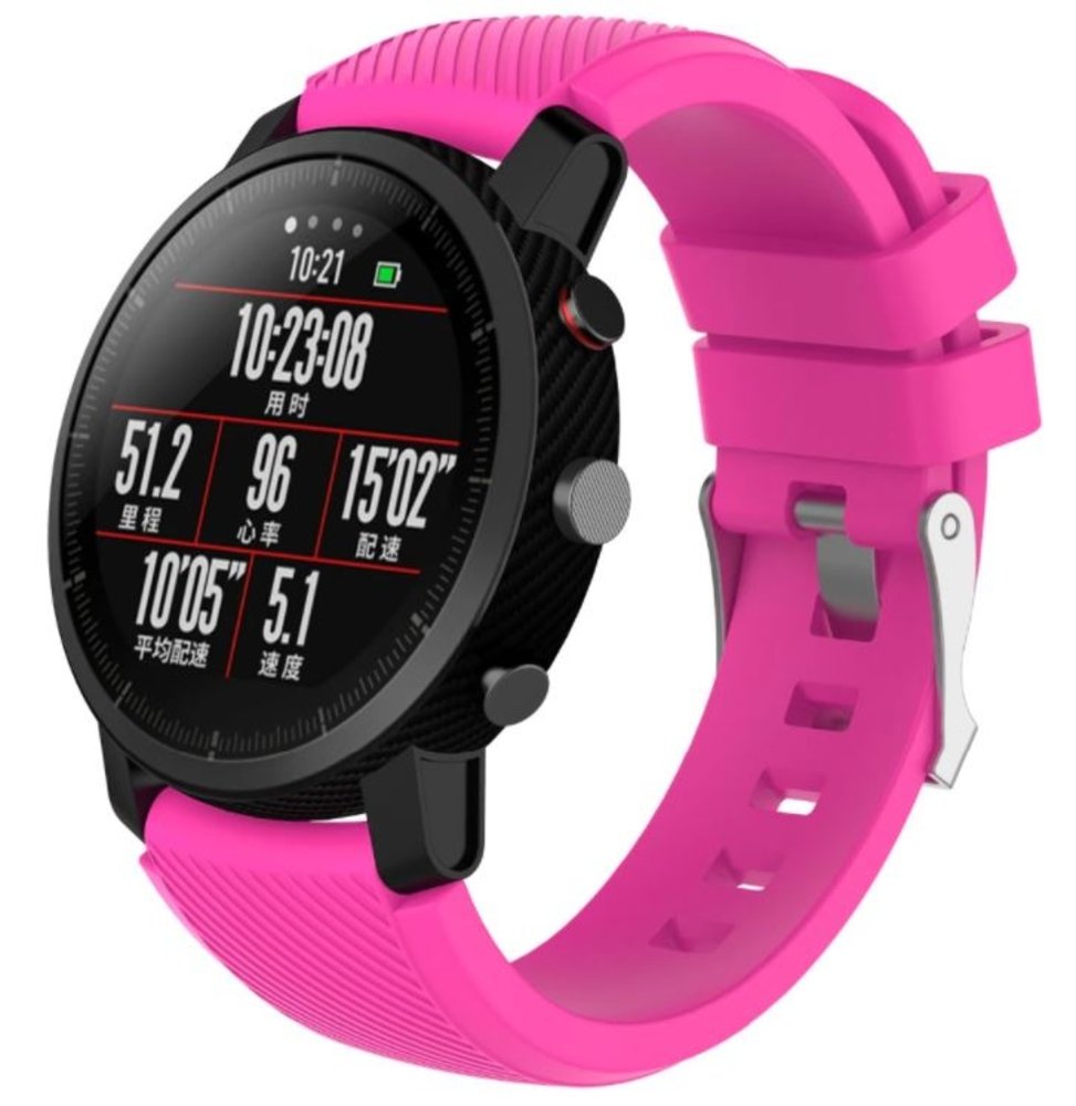 Strap-it Strap-it Bracelet silicone Xiaomi Amazfit Pace (rose vif)