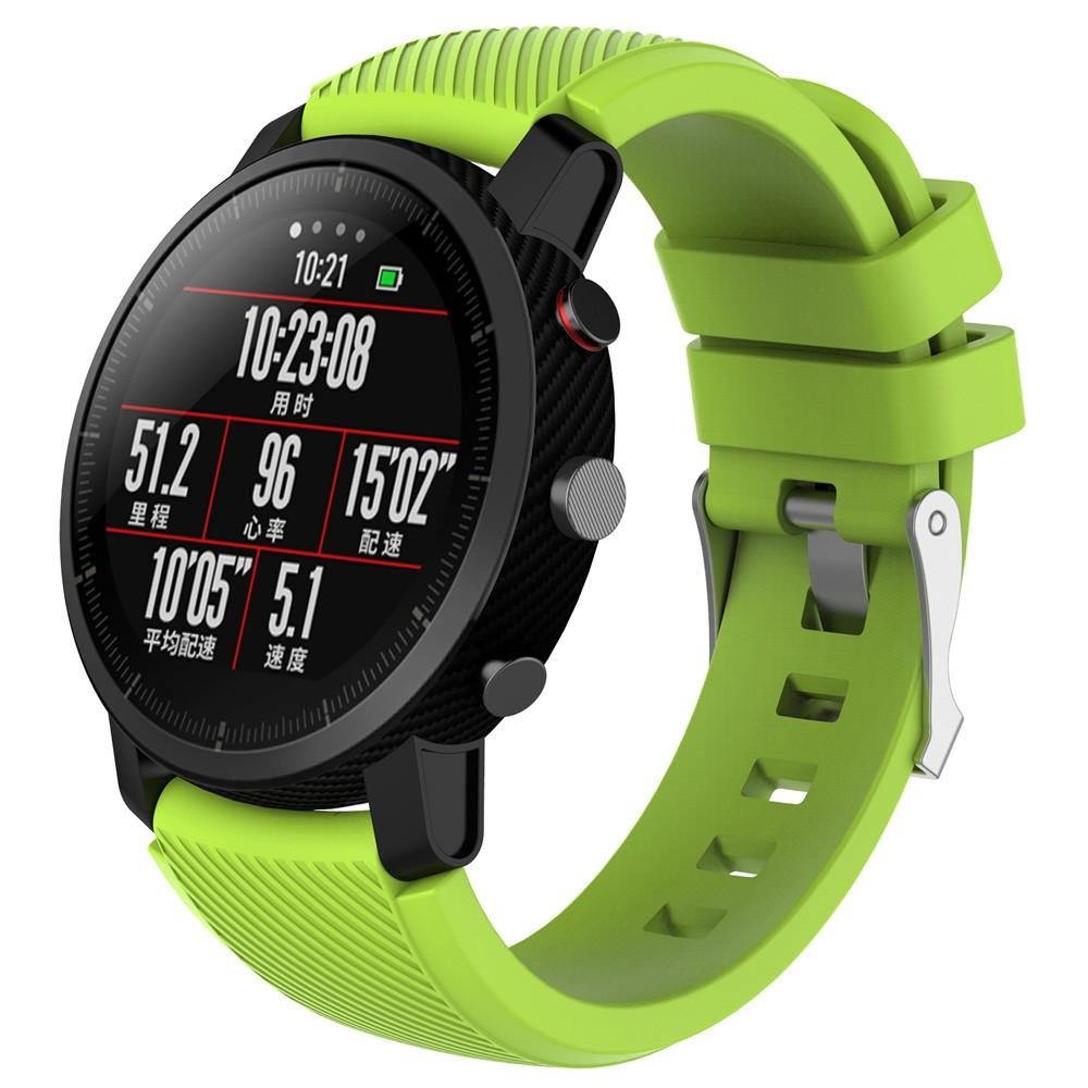 Strap-it Strap-it Bracelet silicone Xiaomi Amazfit Pace (vert clair)