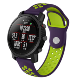 Strap-it Bracelet sport Xiaomi Amazfit Pace (violet/jaune)