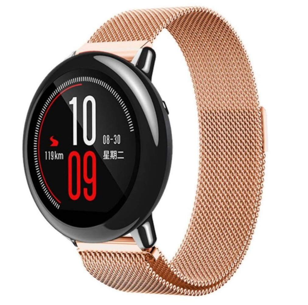 Strap-it Strap-it Bracelet Milanais Xiaomi Amazfit Pace (or rose)
