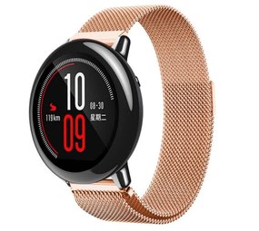 Strap-it Bracelet Milanais Xiaomi Amazfit Pace (or rose)