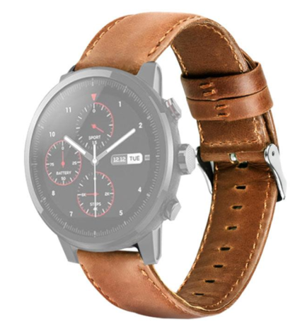 Strap-it Strap-it Bracelet cuir Xiaomi Amazfit Stratos (Marron) Strap-it Strap-it Bracelet cuir Xiaomi Amazfit Stratos (Marron)