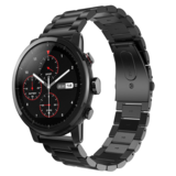 Strap-it Bracelet acier Xiaomi Amazfit Stratos (noir)