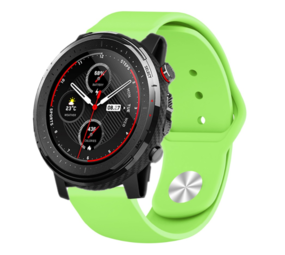 Strap-it Bracelet sport Xiaomi Amazfit Stratos (vert clair) Strap-it Bracelet sport Xiaomi Amazfit Stratos (vert clair)
