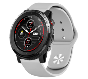 Strap-it Bracelet sport Xiaomi Amazfit Stratos (gris) Strap-it Bracelet sport Xiaomi Amazfit Stratos (gris)