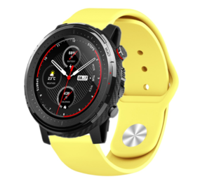 Strap-it Bracelet sport Xiaomi Amazfit Stratos (jaune) Strap-it Bracelet sport Xiaomi Amazfit Stratos (jaune)