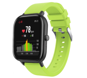 Strap-it Bracelet silicone Xiaomi Amazfit GTS (vert clair)