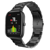 Strap-it Bracelet acier Xiaomi Amazfit GTS (noir)