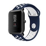 Strap-it Bracelet sport Xiaomi Amazfit Bip (bleu/blanc) Strap-it Bracelet sport Xiaomi Amazfit Bip (bleu/blanc)