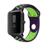 Strap-it Bracelet sport Xiaomi Amazfit Bip (violet/jaune) Strap-it Bracelet sport Xiaomi Amazfit Bip (violet/jaune)