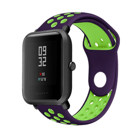 Strap-it Strap-it Bracelet sport Xiaomi Amazfit Bip (violet/jaune) Strap-it Strap-it Bracelet sport Xiaomi Amazfit Bip (violet/jaune)
