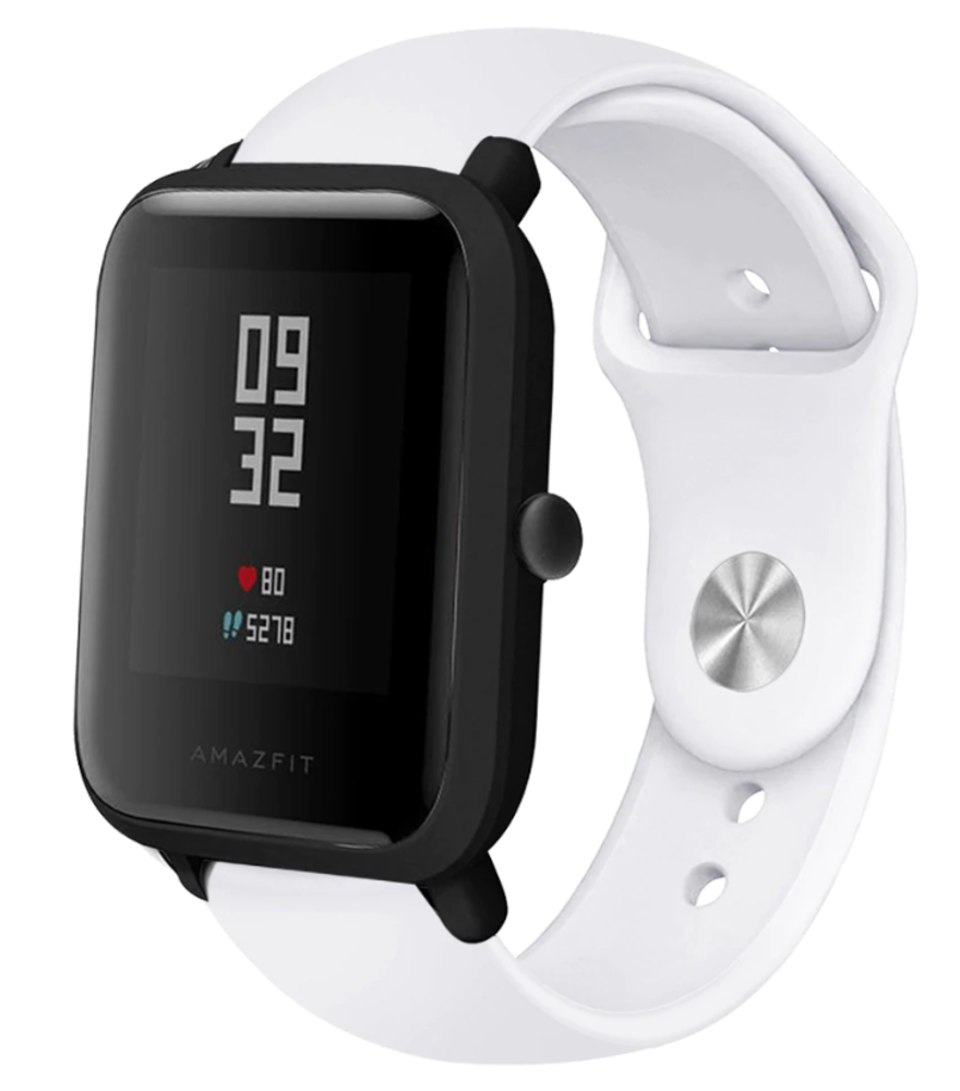 Strap-it Strap-it Bracelet sport Xiaomi Amazfit Bip (blanc) Strap-it Strap-it Bracelet sport Xiaomi Amazfit Bip (blanc)