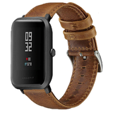 Strap-it Bracelet cuir Xiaomi Amazfit Bip (marron)