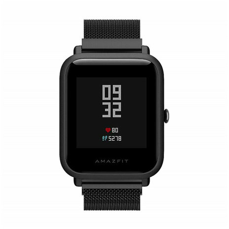 Strap-it Strap-it Bracelet Milanais Xiaomi Amazfit Bip (noir)