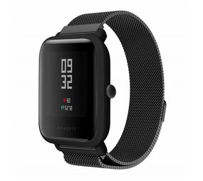 Strap-it Bracelet Milanais Xiaomi Amazfit Bip (noir)