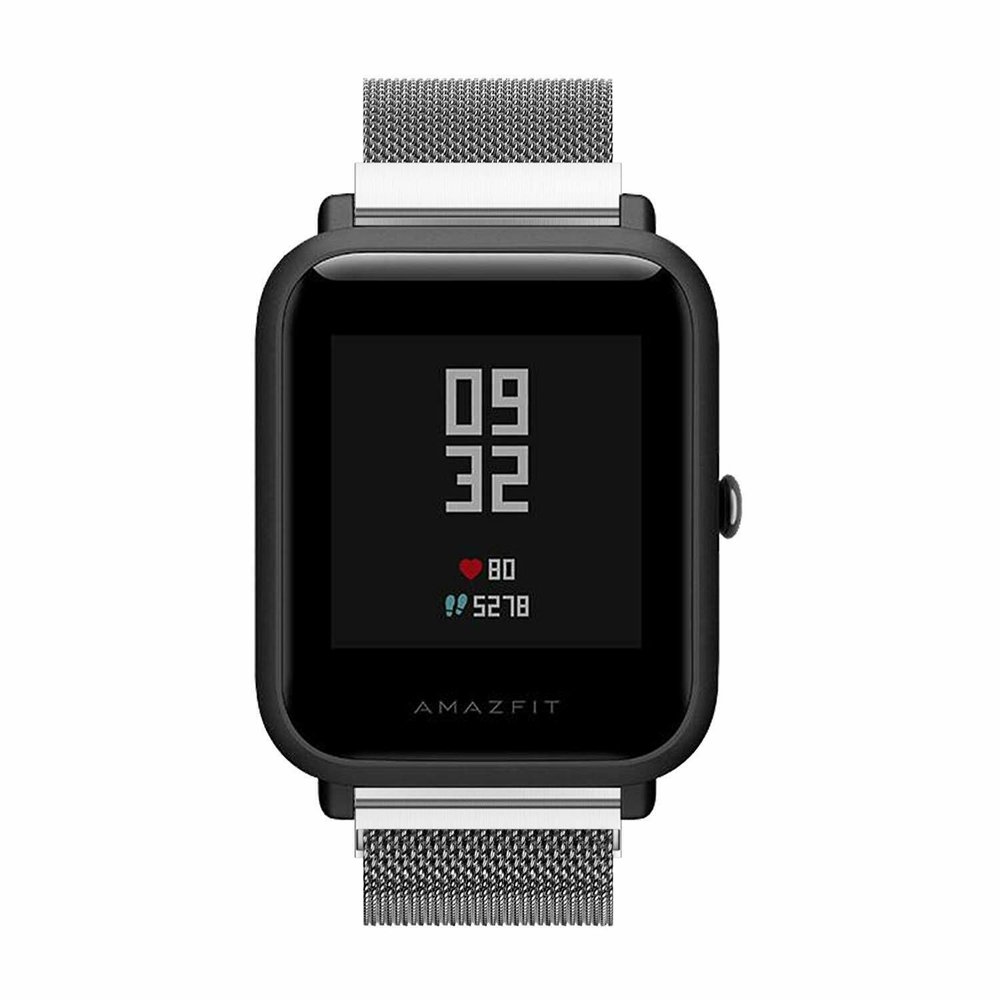 Strap-it Strap-it Bracelet Milanais Xiaomi Amazfit Bip (argent)