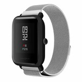 Strap-it Bracelet Milanais Xiaomi Amazfit Bip (argent)