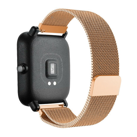 Strap-it Strap-it Bracelet Milanais Xiaomi Amazfit Bip (or rose)