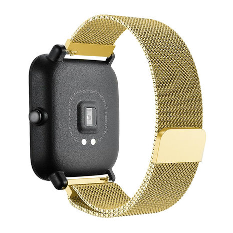 Strap-it Strap-it Bracelet Milanais Xiaomi Amazfit Bip (or)