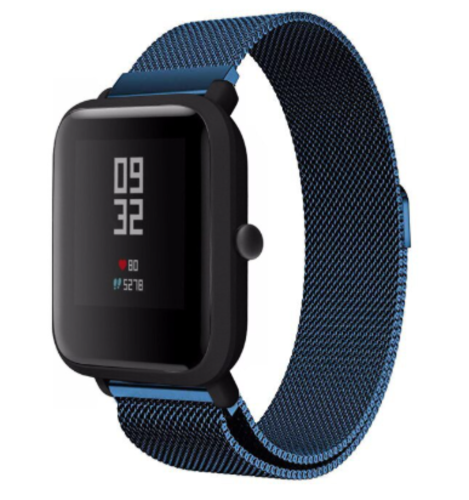 Strap-it Strap-it Bracelet Milanais Xiaomi Amazfit Bip (bleu)