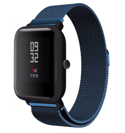 Strap-it Strap-it Bracelet Milanais Xiaomi Amazfit Bip (bleu)