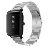 Strap-it Bracelet acier Xiaomi Amazfit Bip (argent)