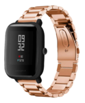 Strap-it Strap-it Bracelet acier Xiaomi Amazfit Bip (or rose)