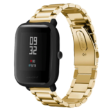 Strap-it Bracelet acier Xiaomi Amazfit Bip (or)