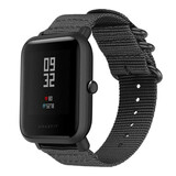 Strap-it Bracelet nylon boucle Xiaomi Amazfit Bip (noir)