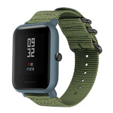 Strap-it Bracelet nylon boucle Xiaomi Amazfit Bip (vert)