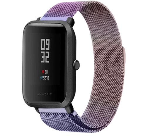 Strap-it Strap-it Bracelet Milanais Xiaomi Amazfit GTS (arc-en-ciel)