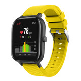Strap-it Bracelet silicone Xiaomi Amazfit GTS (jaune)