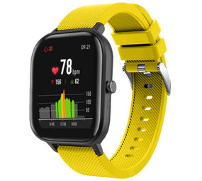 Strap-it Bracelet silicone Xiaomi Amazfit GTS (jaune)