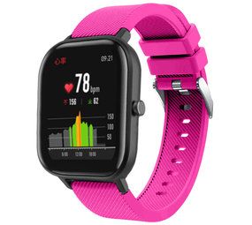 Strap-it Bracelet silicone Xiaomi Amazfit GTS (rose vif)