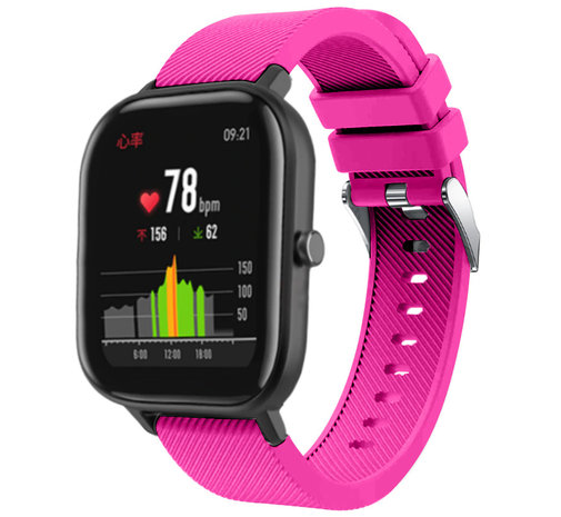 Strap-it Bracelet-it Bracelet silicone Xiaomi Amazfit GTS (rose vif)