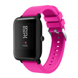 Strap-it Bracelet silicone Xiaomi Amazfit Bip (rose vif)