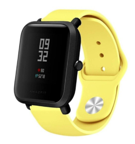 Strap-it Strap-it Bracelet sport Xiaomi Amazfit Bip (jaune)