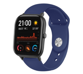Strap-it Bracelet sport Xiaomi Amazfit GTS (bleu foncé)