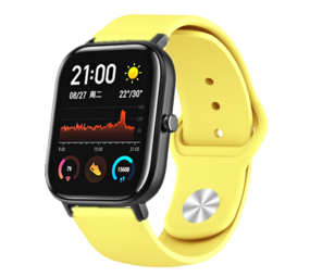 Strap-it Bracelet sport Xiaomi Amazfit GTS (jaune)