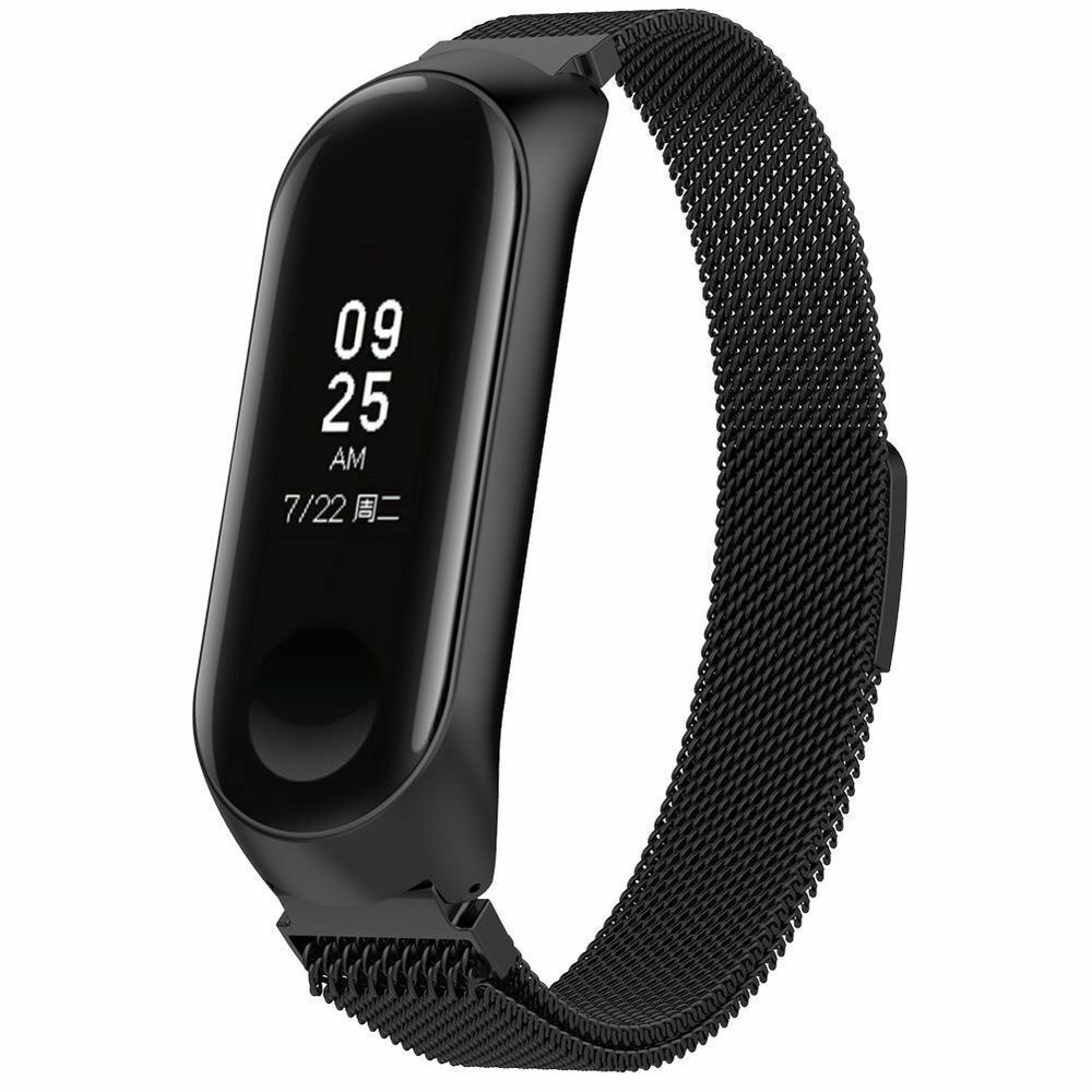 Strap-it Strap-it Bracelet Milanais Xiaomi Mi Band 3 / 4 (noir) Strap-it Strap-it Bracelet Milanais Xiaomi Mi Band 3 / 4 (noir)