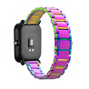 Strap-it Strap-it Bracelet acier Xiaomi Amazfit Bip (arc-en-ciel) Strap-it Strap-it Bracelet acier Xiaomi Amazfit Bip (arc-en-ciel)