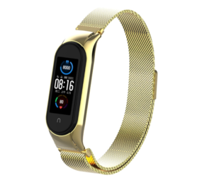 Strap-it Bracelet Milanais Xiaomi Mi Band 5 (or)