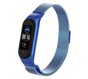 Strap-it Bracelet Milanais Xiaomi Mi Band 5 (bleu)