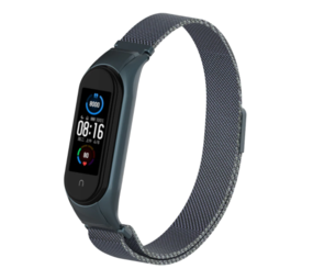 Strap-it Bracelet Milanais Xiaomi Mi Band 5 (gris)