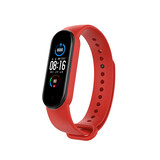 Strap-it Bracelet silicone Xiaomi Mi Band 5 (rouge)